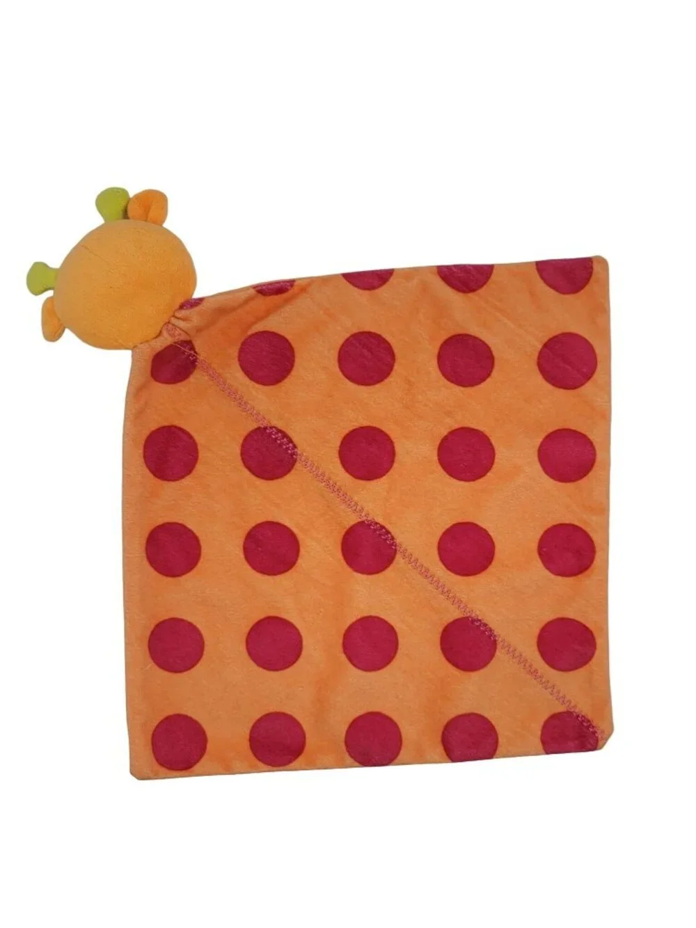 Carter's Giraffe Pink Dots Lovey Plush Orange 12
